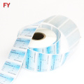 Custom durable self-adhesive round paper shelf price sticker label